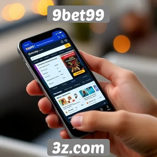Navegação mobile aprimorada no 9bet99
